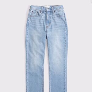 Abercrombie & Fitch Men's Light Blue Straight Jeans
